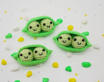 Gehaakt amigurumi-patroon erwtjes