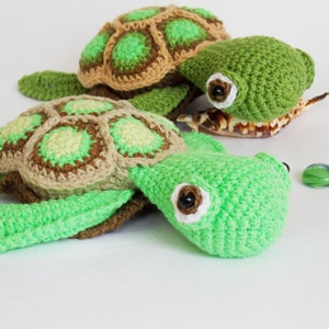 Amigurumi crochet pattern sea turtle / crocheted turtle / amigurumi animals / stuffed turtle / easy crochet pattern / baby toy turtle / image 8