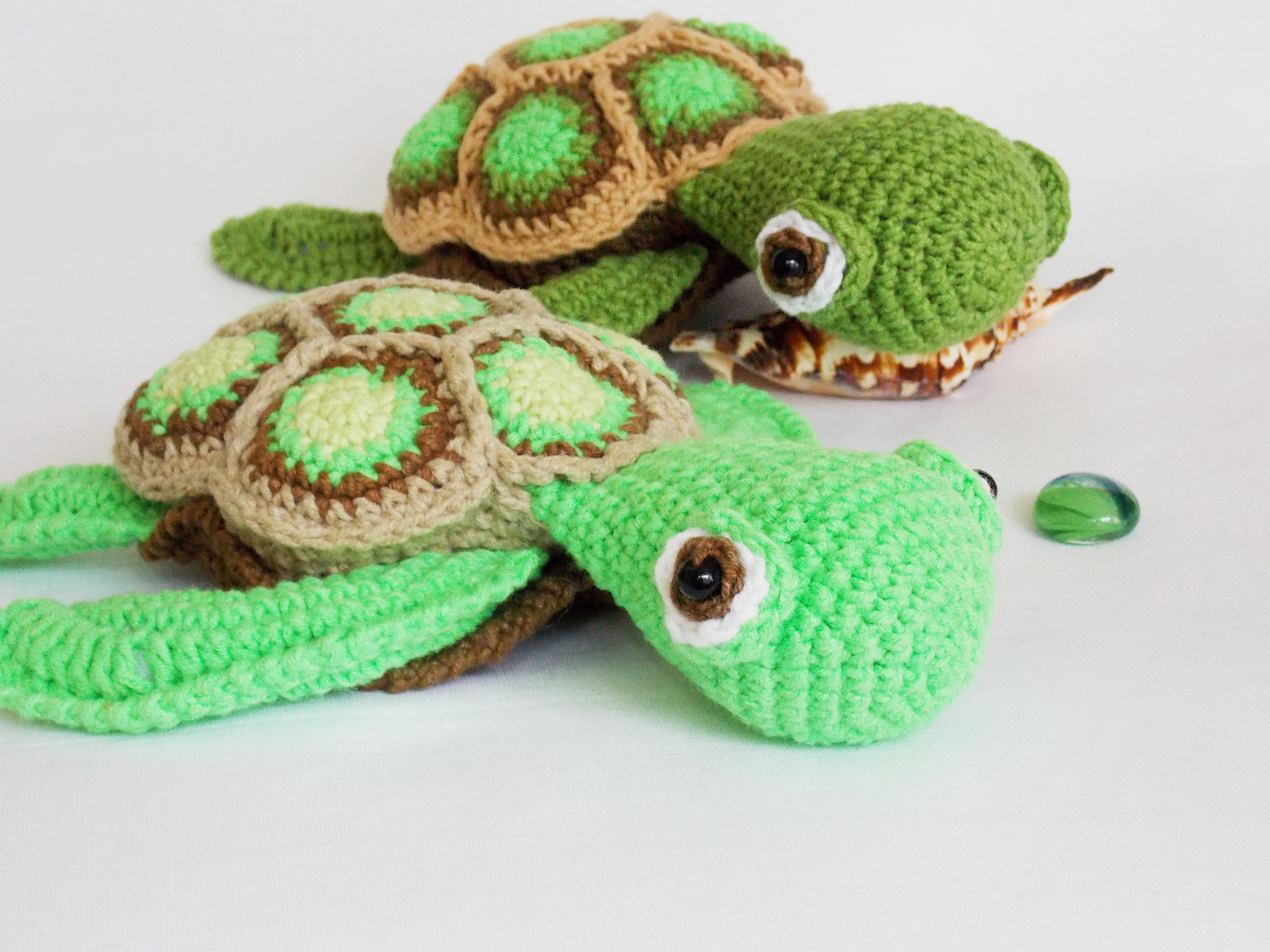 Amigurumi crochet pattern sea turtle / crocheted turtle / Etsy
