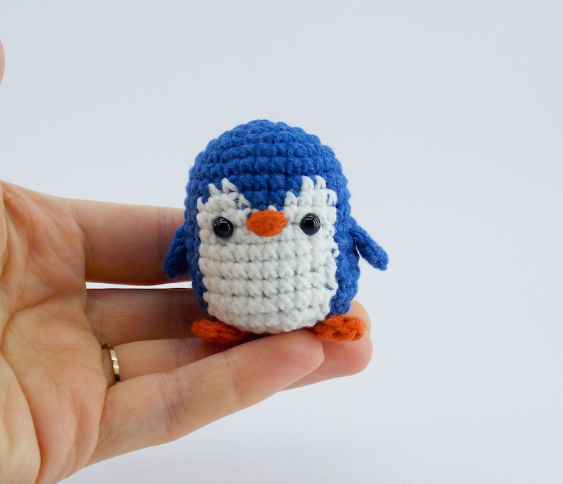Tiny amigurumi penguin / crocheted mini penguin / little Etsy