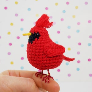 Amigurumi Cardinal Crochet Pattern: Bird DIY (PDF Pattern)