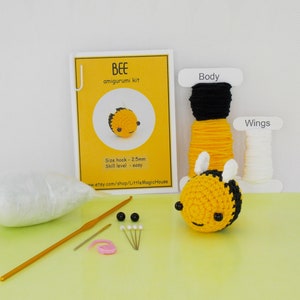 DIY amigurumi crochet kit little bee