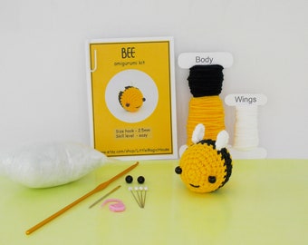 DIY amigurumi crochet kit little bee