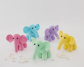 Amigurumi crochet pattern elephant / crocheted elephant / amigurumi animals / elephant / crochet pattern animals / easy crochet pattern /