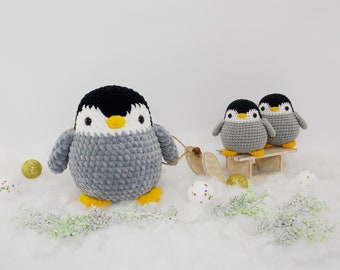 Amigurumi crochet pattern penguin / crocheted penguin / amigurumi animals / stuffed penguin /