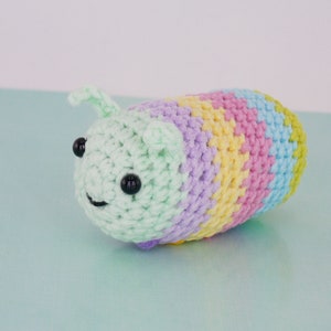 DIY amigurumi crochet kit little caterpillar / craft project crochet caterpillar / image 9