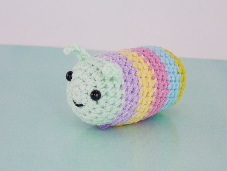 DIY amigurumi crochet kit little caterpillar / craft project crochet caterpillar / image 9