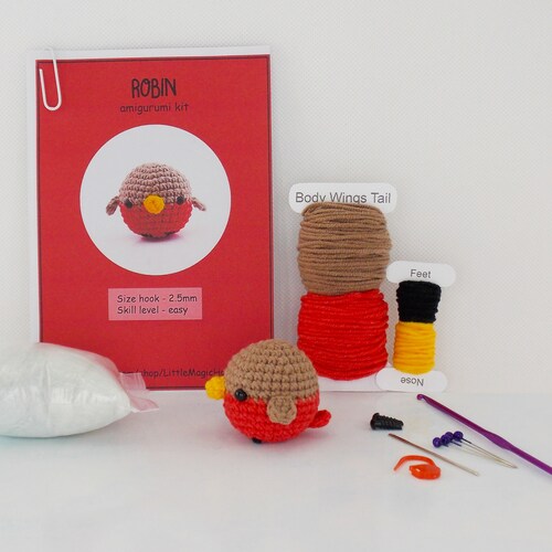 DIY Amigurumi Crochet Kit Little Parrot / Craft Project Etsy