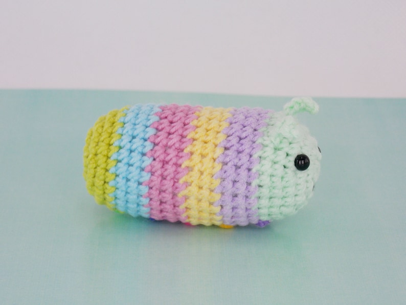 DIY amigurumi crochet kit little caterpillar / craft project crochet caterpillar / image 10