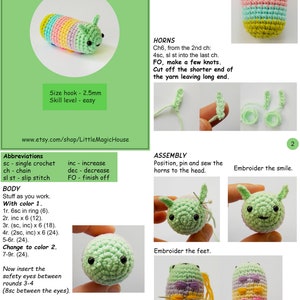 DIY amigurumi crochet kit little caterpillar / craft project crochet caterpillar / image 5