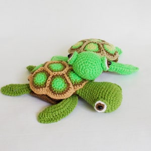 Amigurumi crochet pattern sea turtle / crocheted turtle / amigurumi animals / stuffed turtle / easy crochet pattern / baby toy turtle / image 5