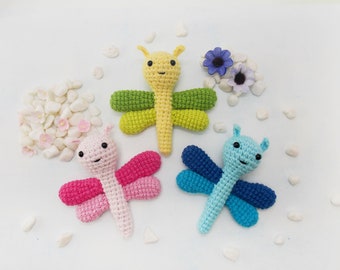 Amigurumipatroon gehaakt libel: knuffeldier (pdf-patroon)