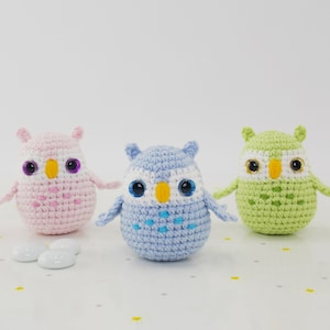 Patron de hibou au crochet Amigurumi : animal en peluche (Patron PDF)