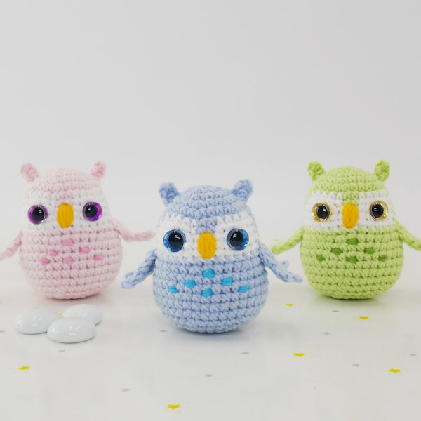 Amigurumi crochet pattern owl / crocheted owl / amigurumi animals / stuffed amigurumi pattern owl /