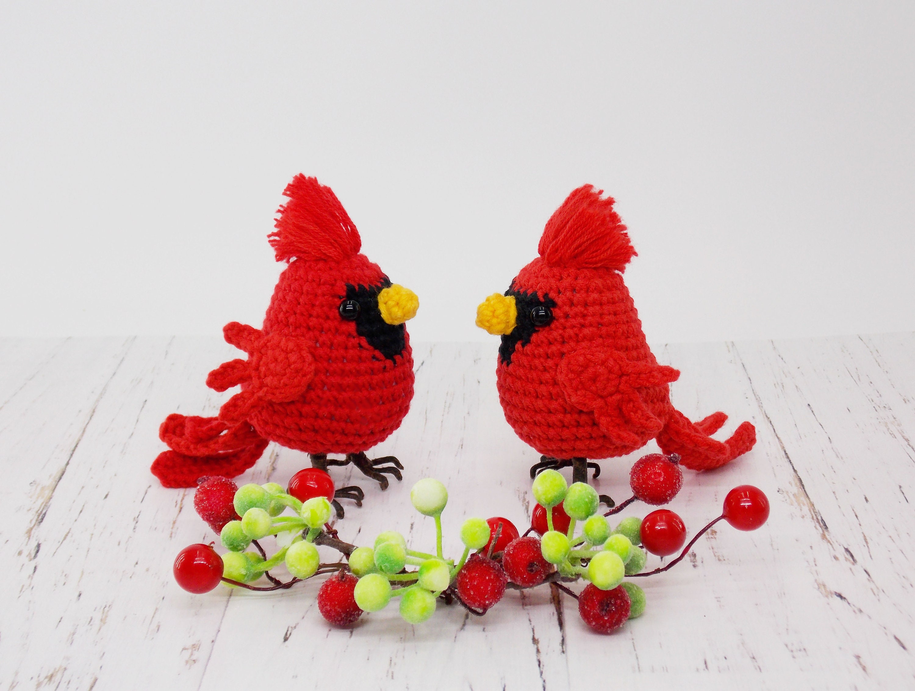 Amigurumi Cardinal Crochet Pattern – Printable PDF Bird Pattern with Step‑by‑Step Photos