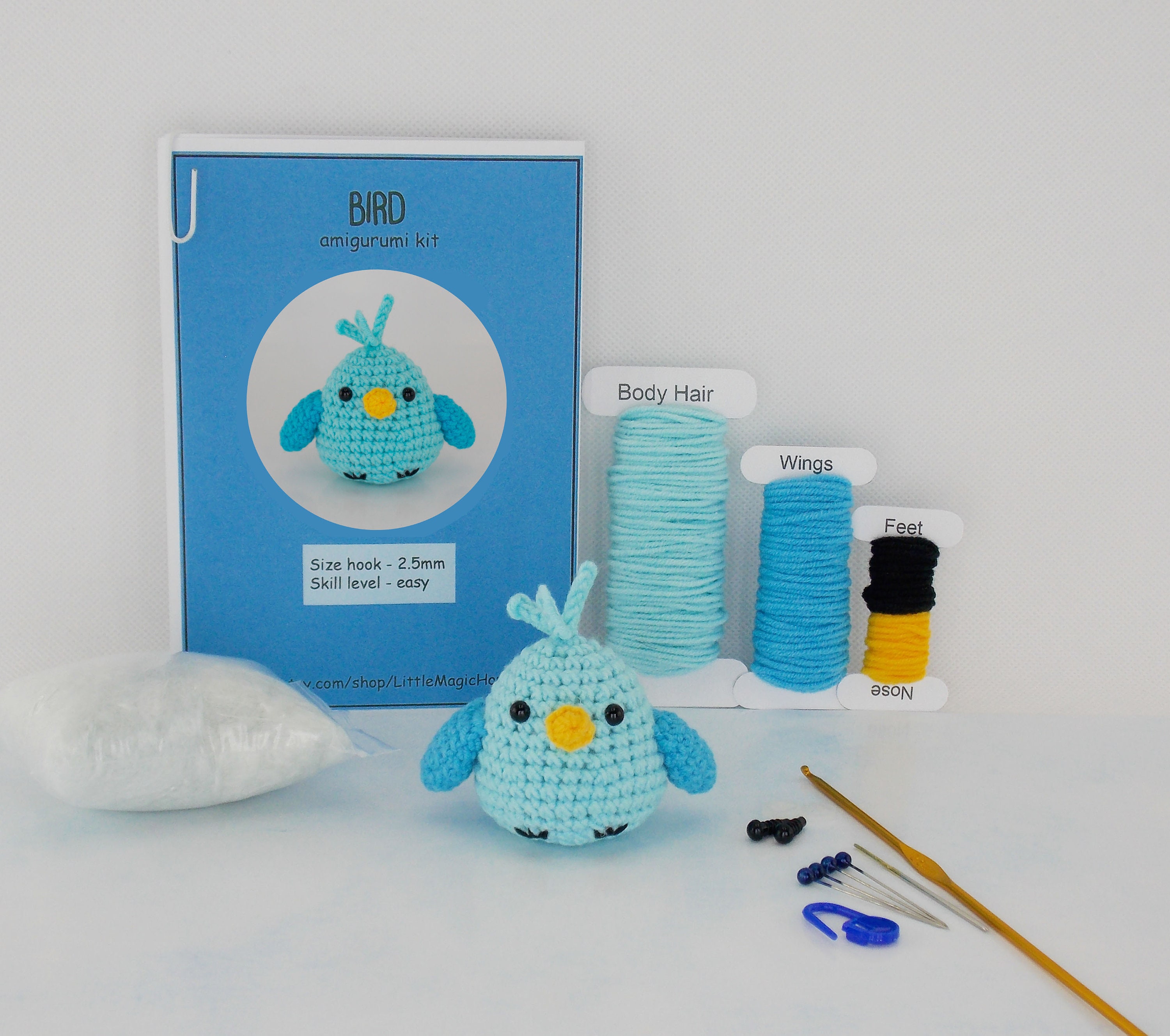 Beginner Learn to Crochet Kit Chick Duck the Woobles Easy Crochet