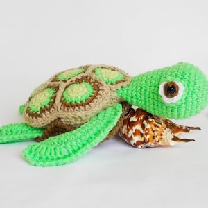 Amigurumi crochet pattern sea turtle / crocheted turtle / amigurumi animals / stuffed turtle / easy crochet pattern / baby toy turtle / image 4