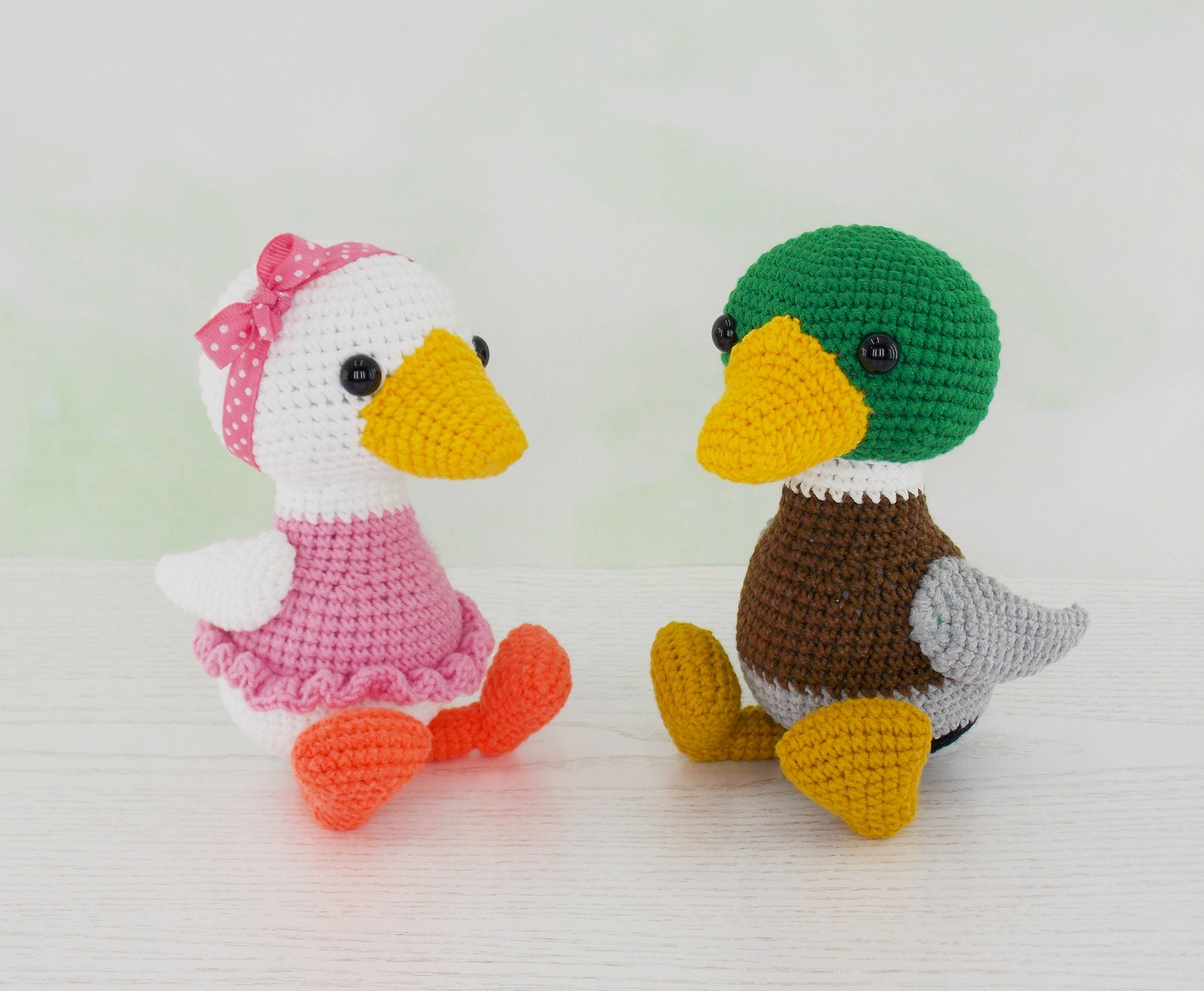 Amigurumi Crochet Pattern Duck / Crocheted Mallard Duck / - Etsy