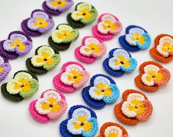 Haakpatroon Viooltje: decoratieve bloemen (pdf-patroon)