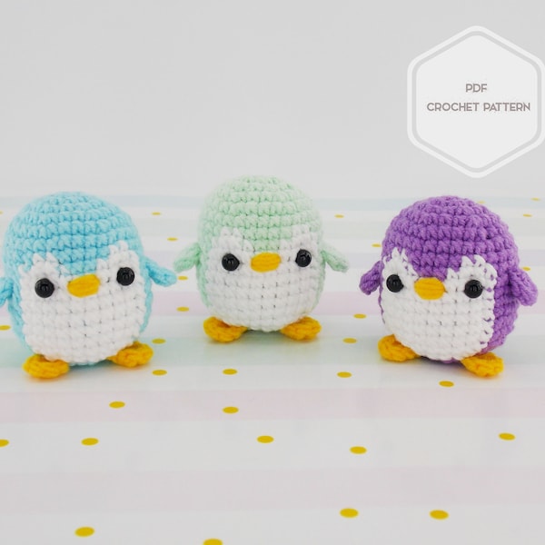 Amigurumi crochet pattern penguin / crocheted penguin / amigurumi animals / stuffed penguin /