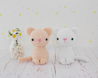 Amigurumi crochet pattern kitten / crocheted cat / amigurumi animals / crochet pattern cat /