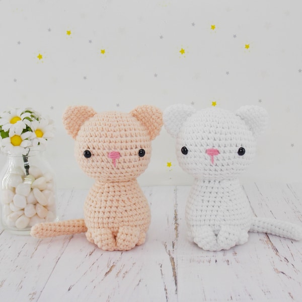 Amigurumi crochet pattern kitten / crocheted cat / amigurumi animals / crochet pattern cat /