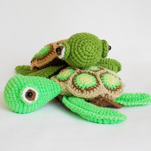 Amigurumi crochet pattern sea turtle / crocheted turtle / amigurumi animals / stuffed turtle / easy crochet pattern / baby toy turtle / image 7
