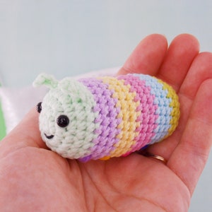 DIY amigurumi crochet kit little caterpillar / craft project crochet caterpillar / image 8