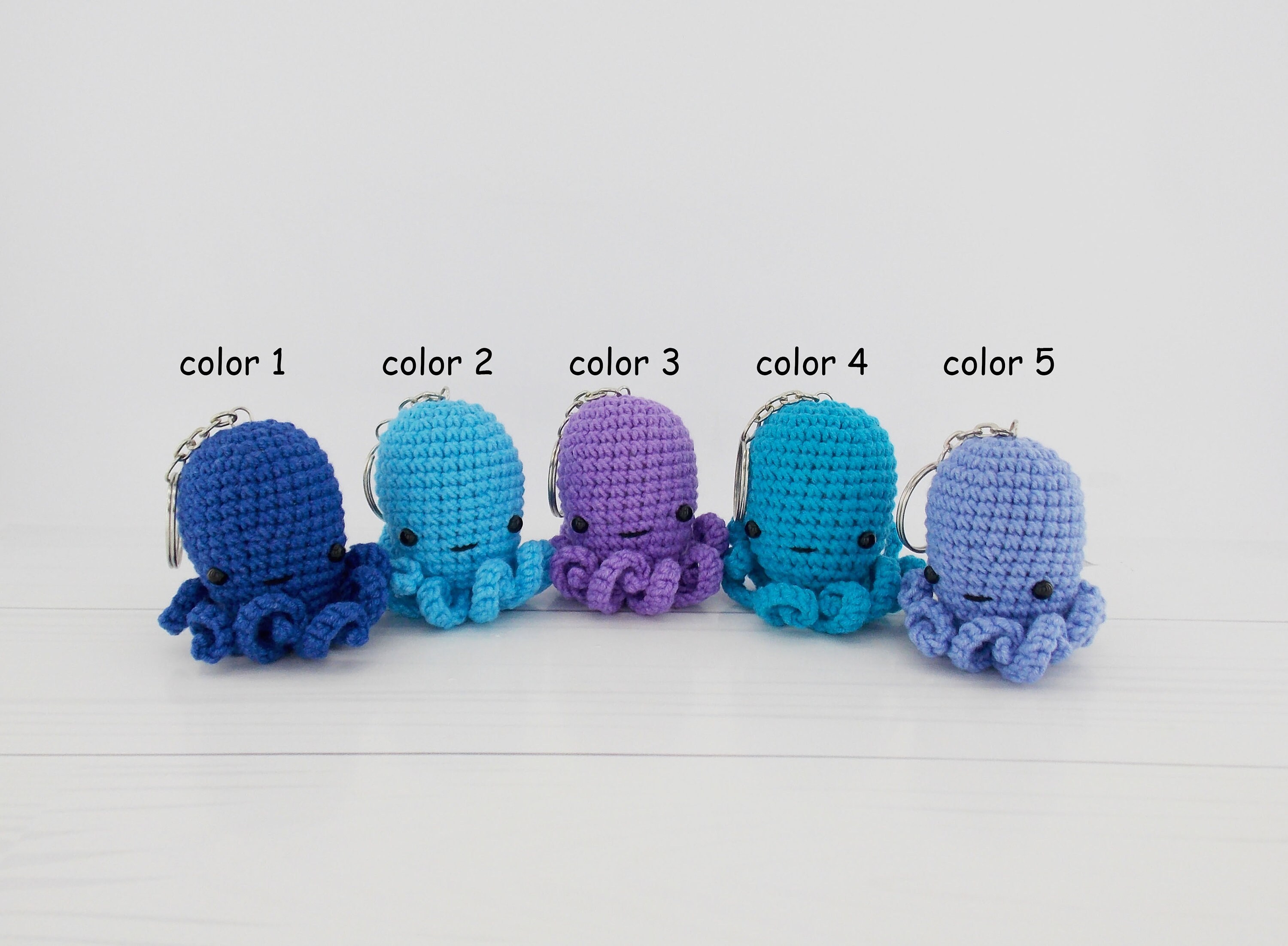 Crocheted keychain amigurumi octopus / amigurumi octopus / Etsy