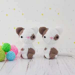 Amigurumi Kitten Crochet Pattern: Stuffed Cat (PDF Pattern)