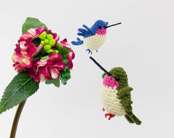 Haakpatroon amigurumi kolibrie: realistische vogel (pdf-patroon)