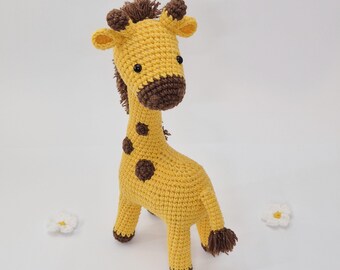 Amigurumi-haakpatroon giraf: knuffeldier (pdf-patroon)