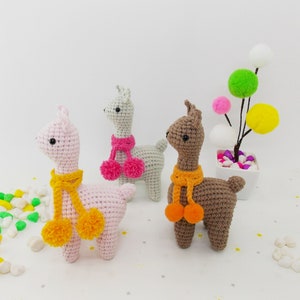 Amigurumi crochet pattern llama / crocheted llama / amigurumi animals / stuffed llama /