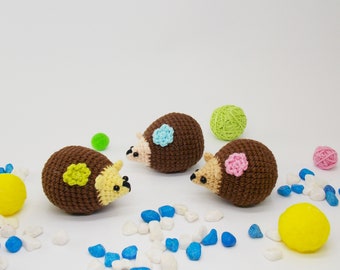 Gehaakt egelpatroon amigurumi: eenvoudig dierenspeelgoed (pdf-patroon)