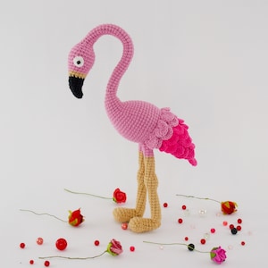 Amigurumi crochet pattern flamingo / crocheted flamingo / amigurumi birds / flamingo / pink flamingo/