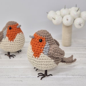 Amigurumi Robin-haakpatroon: vogel, kardinaal (pdf-patroon)