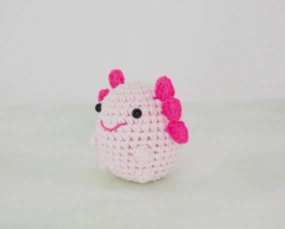 DIY Amigurumi Crochet Kit Little Axolotl / Craft Project Crochet