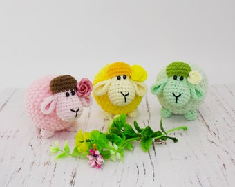 Amigurumi Crochet Sheep Pattern: Stuffed Animal (PDF Pattern)
