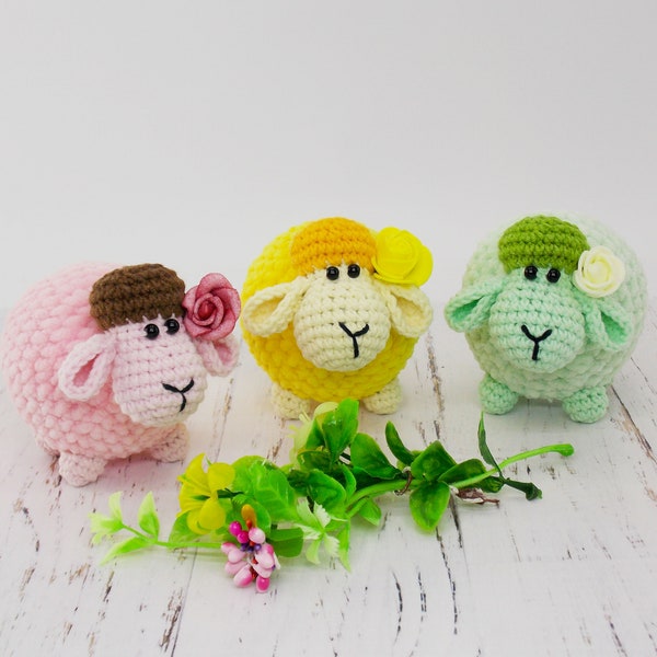 Amigurumi crochet pattern sheep / crocheted sheep / amigurumi animals /