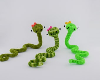 Amigurumi Crochet Snake Pattern: Intermediate Level (PDF Pattern)