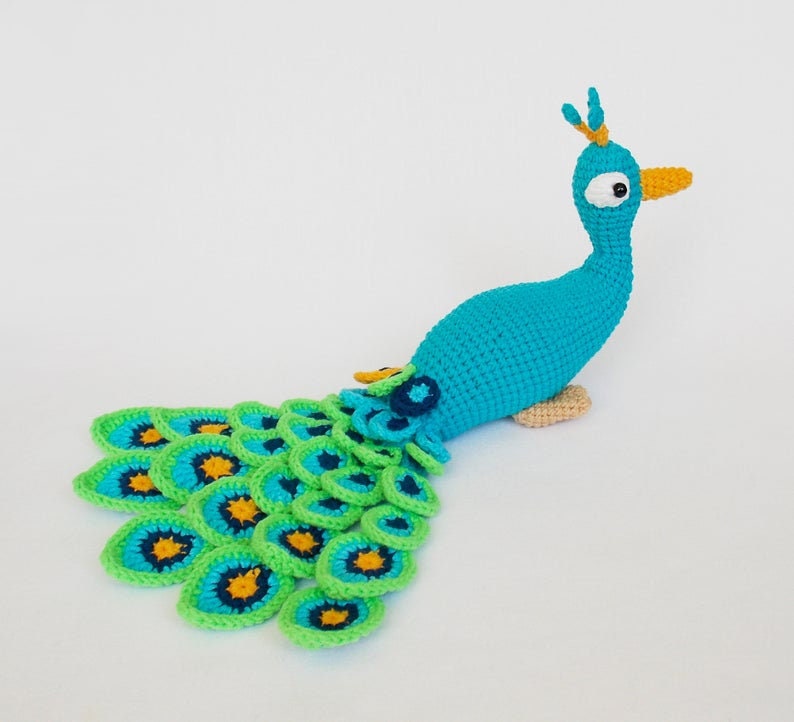 stuffed peacock