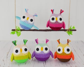 Haakpatroon amigurumi-uil: knuffeldier (pdf-patroon)