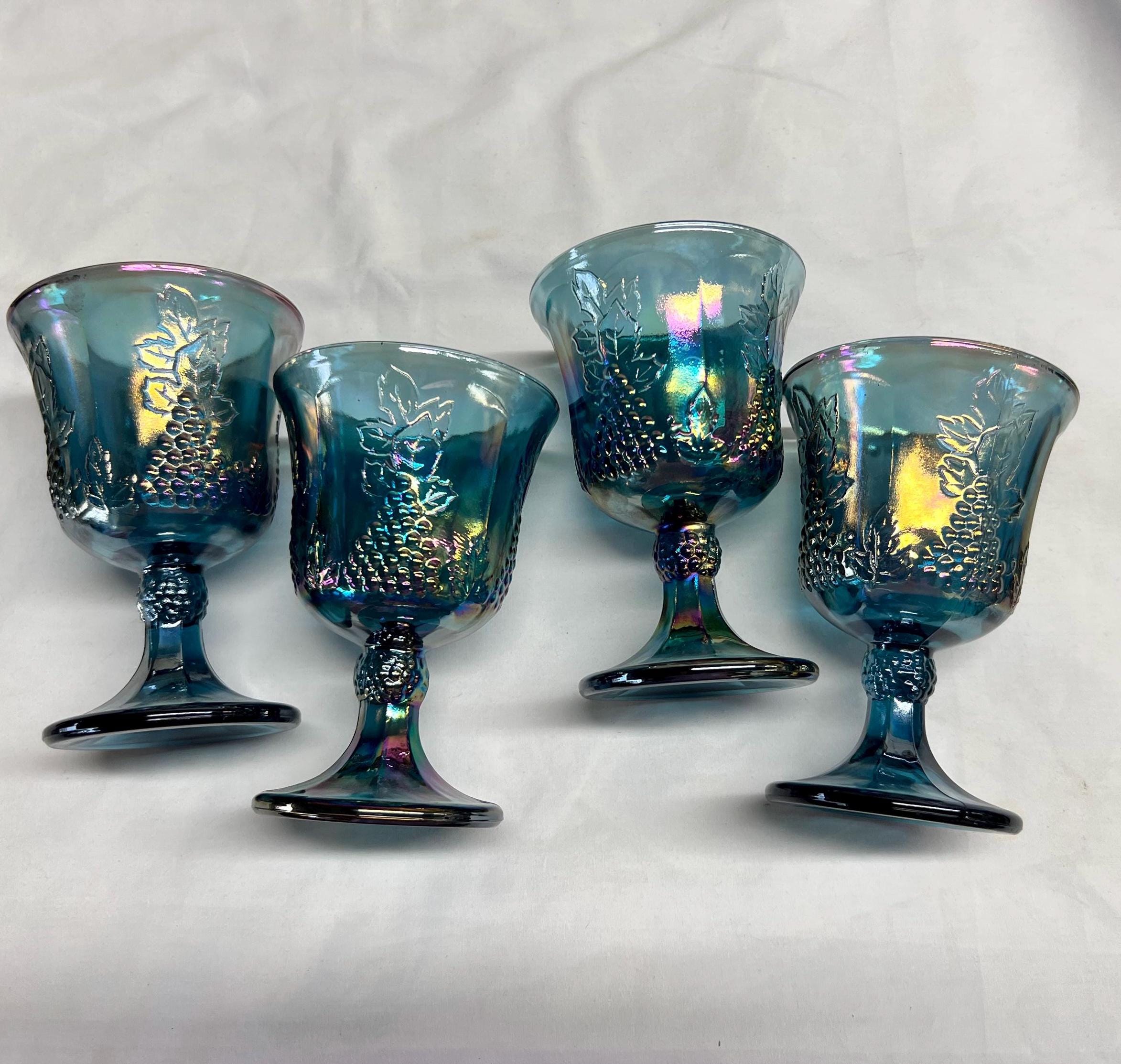 Indiana Blue Carnival Glass - Etsy