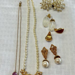 アクセサリー　ネックレス　ブローチ　イヤリング　ゴールド　Monet AVON等 Bibian 比比昂 - 1円 MONET Amway NINA RICCI ネックレス