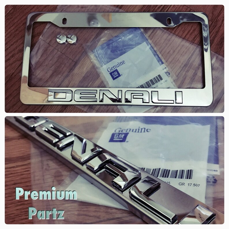 GMC Gray Metal License Plate Frame