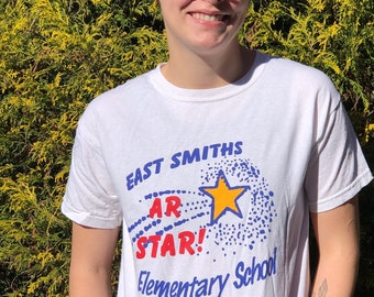 T Shirts Women S Clothing Vintage Star Student Tshirt East Smiths Ar Star Elementary School Tee Youth Xl Junior S Wiganvenues Uk