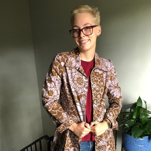 Fab Vintage Central Falls Fit and Flare Blazer - Mod Jacket Mod Style Long Blazer Size S