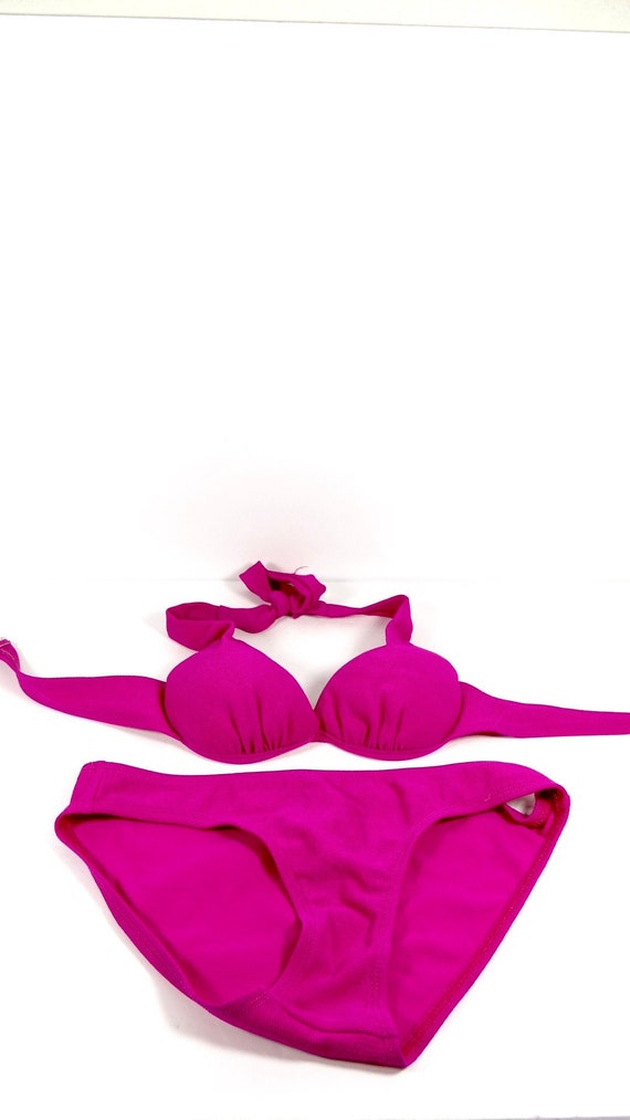 Y2K Magic Bra Hot Pink Bikini - Size S Magic Bra B