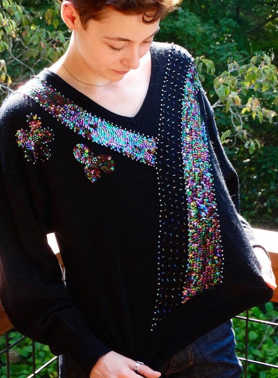 90s Sequined Sweater Regency Collection for Joyce 