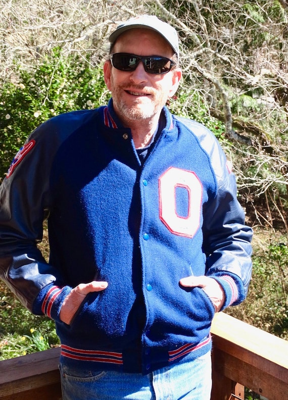 Amazing Vintage Letter Hatchers Letterman Bomber J